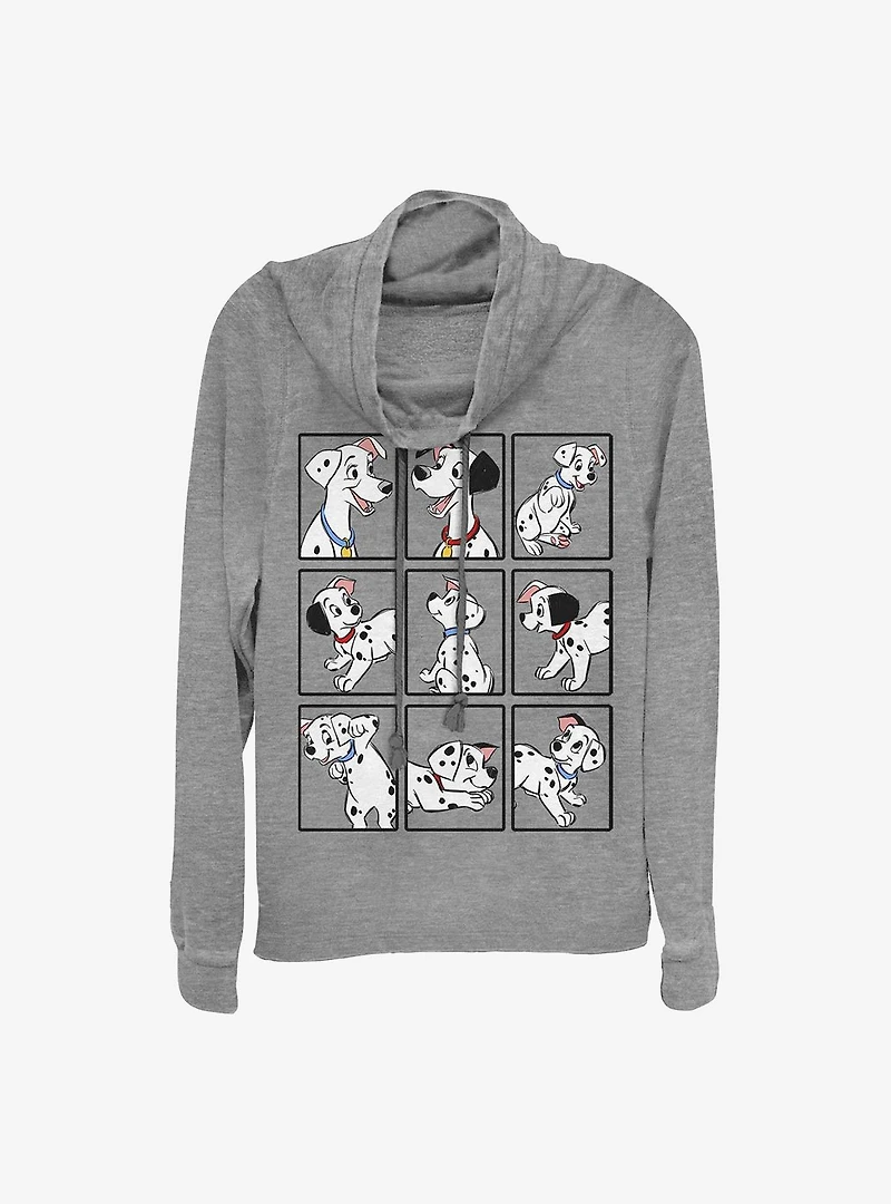 Disney 101 Dalmatians Dalmatian Box Up Cowlneck Long-Sleeve Girls Top