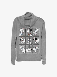 Disney 101 Dalmatians Dalmatian Box Up Cowlneck Long-Sleeve Girls Top