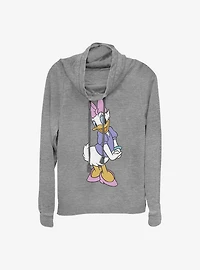 Disney Daisy Duck Traditional Cowlneck Long-Sleeve Girls Top