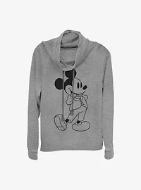 Disney Mickey Mouse Formal Cowlneck Long-Sleeve Girls Top