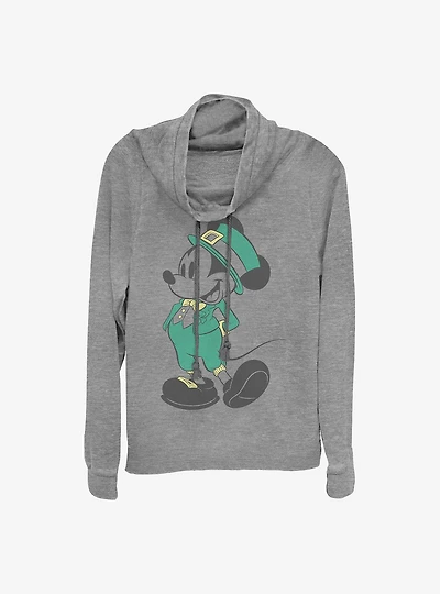 Disney Mickey Mouse Leprechaun Cowlneck Long-Sleeve Girls Top