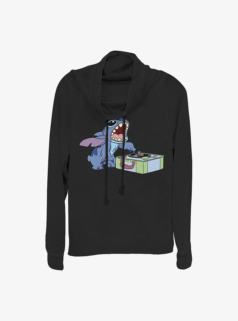 Disney Lilo & Stitch DJ Cowlneck Long-Sleeve Girls Top