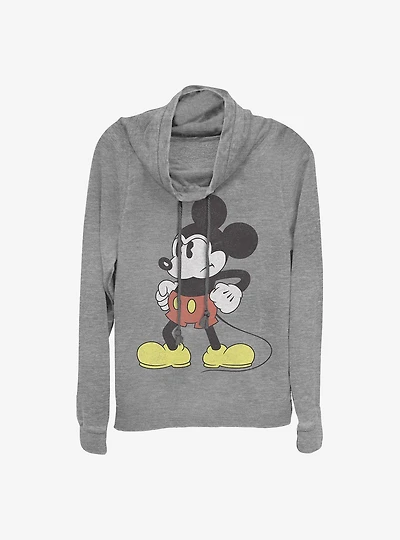 Disney Mickey Mouse Mightiest Cowlneck Long-Sleeve Girls Top