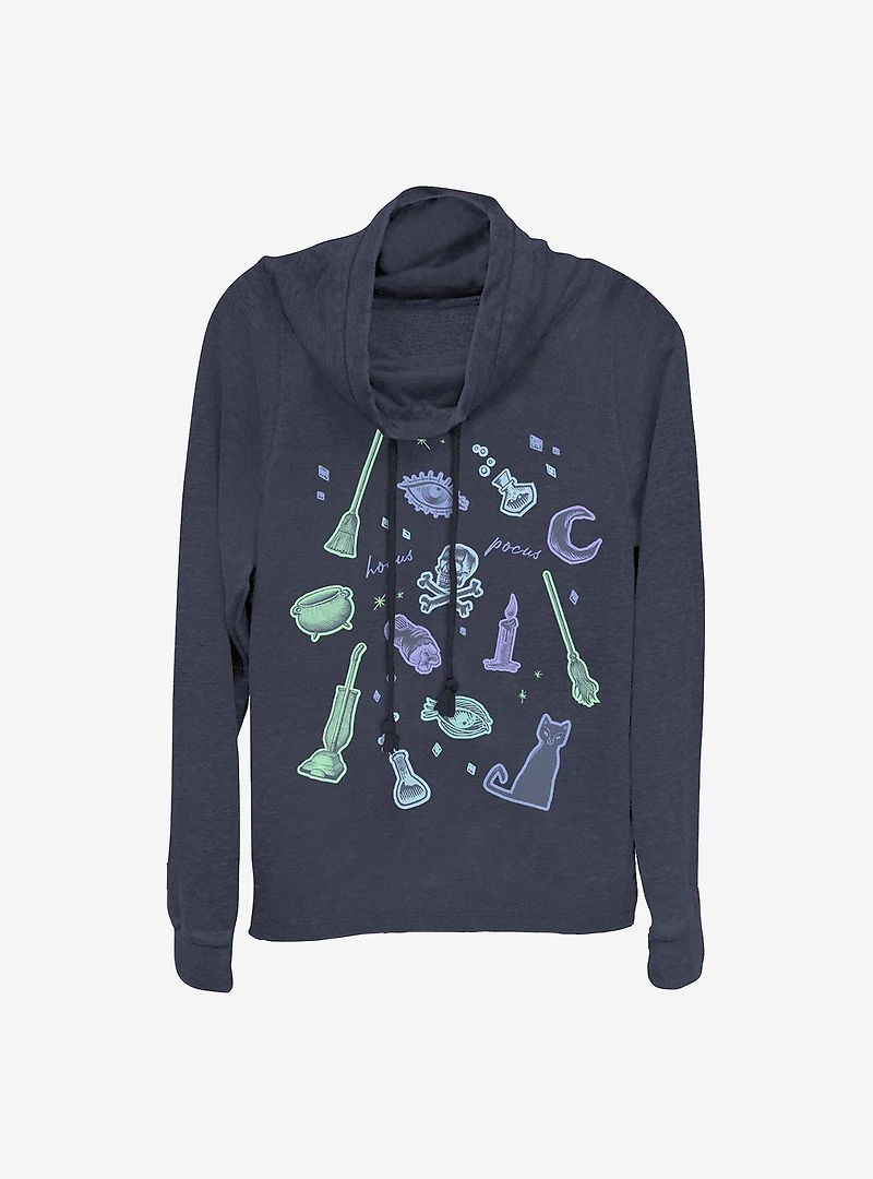 Disney Hocus Pocus Spooky Jumble Cowlneck Long-Sleeve Girls Top