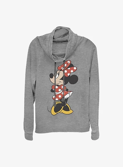 Disney Minnie Mouse Traditional Cowlneck Long-Sleeve Girls Top