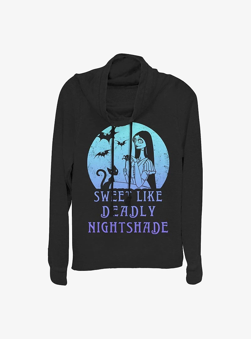 Disney The Nightmare Before Christmas Sally Moon Cowlneck Long-Sleeve Girls Top