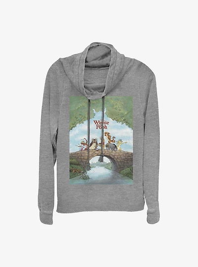 Disney Winnie The Pooh Movie Poster Cowlneck Long-Sleeve Girls Top