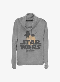 Star Wars The Mandalorian Sunset Duo Cowlneck Long-Sleeve Girls Top