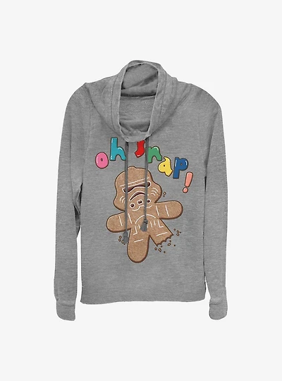 Star Wars Storm Trooper Gingerbread Cowlneck Long-Sleeve Girls Top