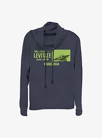 Star Wars The Mandalorian Levitate The Child Cowlneck Long-Sleeve Girls Top
