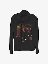Star Wars Vintage Maul Cowlneck Long-Sleeve Girls Top