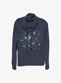 Disney Pixar Wall-E Galaxy Cowlneck Long-Sleeve Girls Top