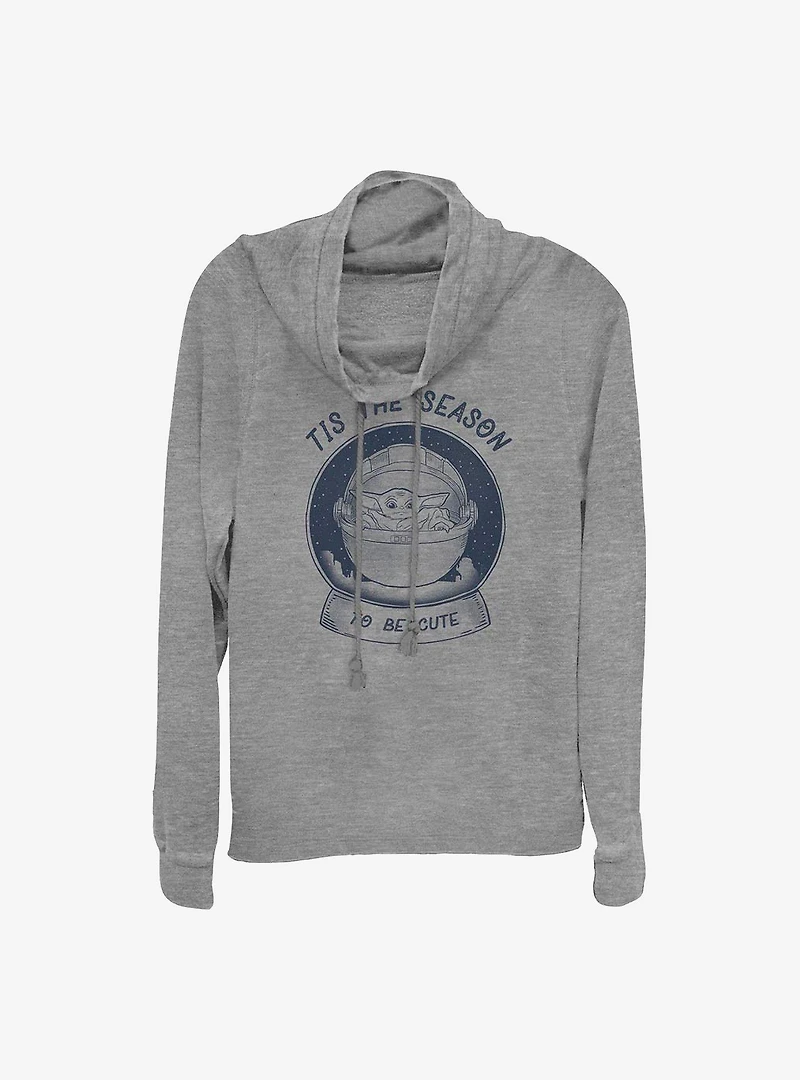 Star Wars The Mandalorian Child Snow Baby Cowlneck Long-Sleeve Girls Top
