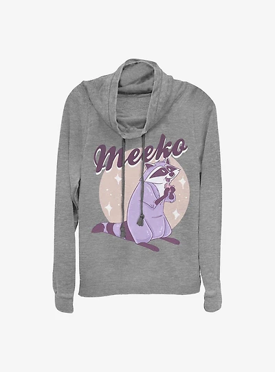 Disney Pocahontas Pastel Meeko Cowlneck Long-Sleeve Girls Top