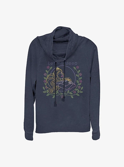 Disney Sleeping Beauty Let Me Sleep Cowlneck Long-Sleeve Girls Top