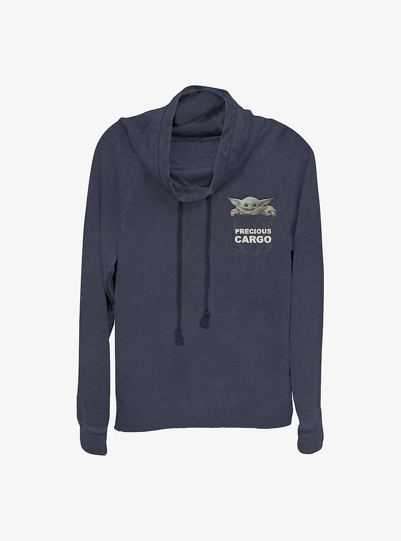 Star Wars The Mandalorian Child Precious Cargo Cowlneck Long-Sleeve Girls Top