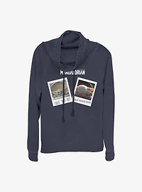 Star Wars The Mandalorian The Child Travel Pics Cowlneck Long-Sleeve Girls Top