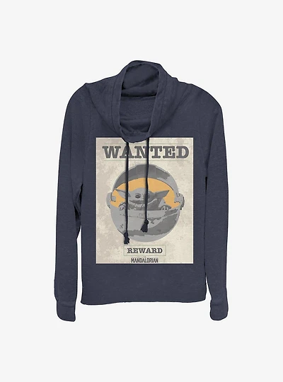 Star Wars The Mandalorian Wanted The Child Cowlneck Long-Sleeve Girls Top