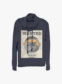 Star Wars The Mandalorian Wanted The Child Cowlneck Long-Sleeve Girls Top