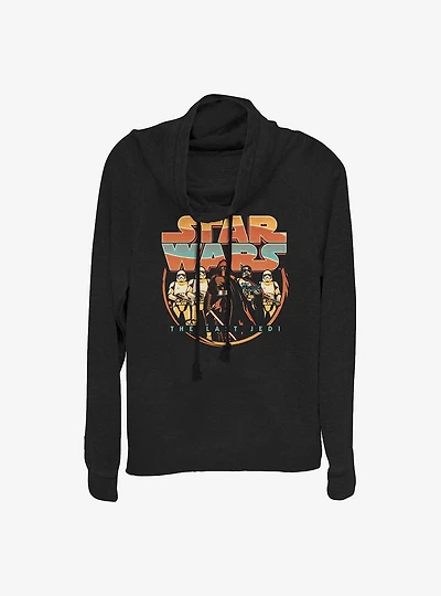 Star Wars: Episode VIII The Last Jedi Retro Style Cowlneck Long-Sleeve Girls Top