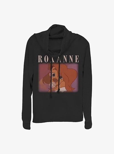 Disney Goofy Roxanne Cowl Neck Long-Sleeve Womens Top