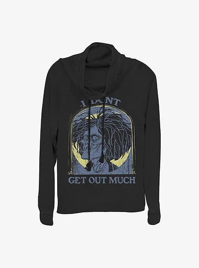Disney Hocus Pocus Tombstone Billy Cowl Neck Long-Sleeve Womens Top