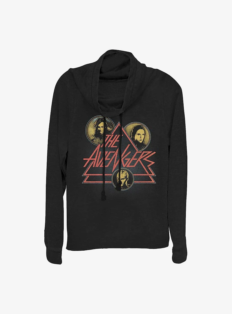 Marvel Avengers Endgame Cowl Neck Long-Sleeve Womens Top