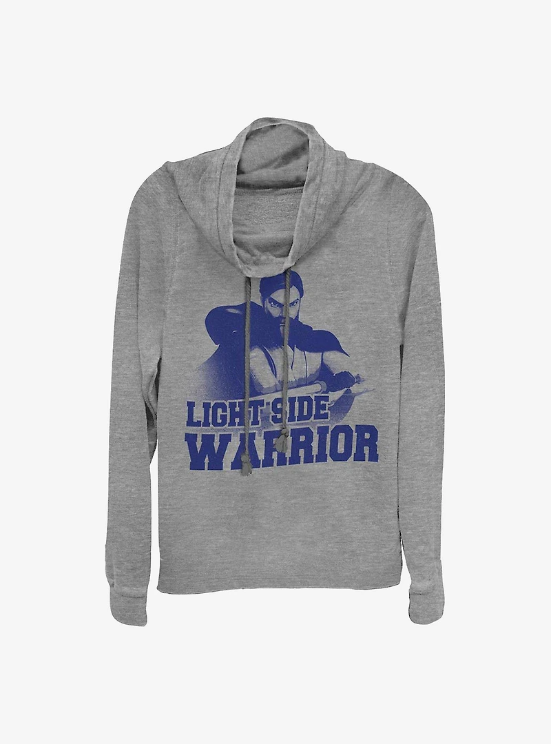 Star Wars: Clone Wars Light Side Warrior Cowl Neck Long-Sleeve Womens Top