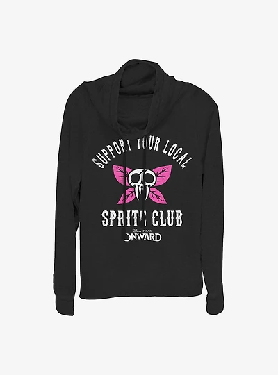 Disney Pixar Onward Sprite Gang Cowl Neck Long-Sleeve Womens Top