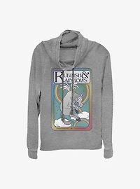 Disney Pixar Onward Unicorn Nouveau Cowl Neck Long-Sleeve Womens Top