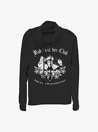 Disney Villains Bad Witch Club Cowl Neck Long-Sleeve Womens Top