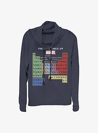 Marvel Learn Heroes Cowl Neck Long-Sleeve Womens Top