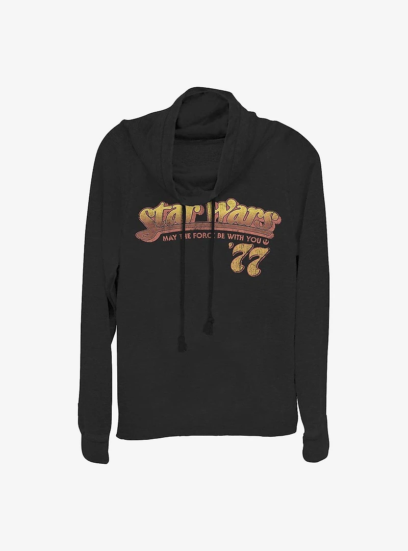 Star Wars SW Fest Cowl Neck Long-Sleeve Womens Top