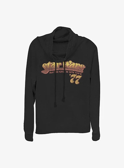 Star Wars SW Fest Cowl Neck Long-Sleeve Womens Top