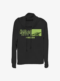 Star Wars The Mandalorian Levitate Child Cowl Neck Long-Sleeve Womens Top