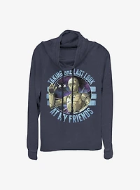 Star Wars Episode IX: The Rise Of Skywalker Bye C-3PO Cowl Neck Long-Sleeve Womens Top