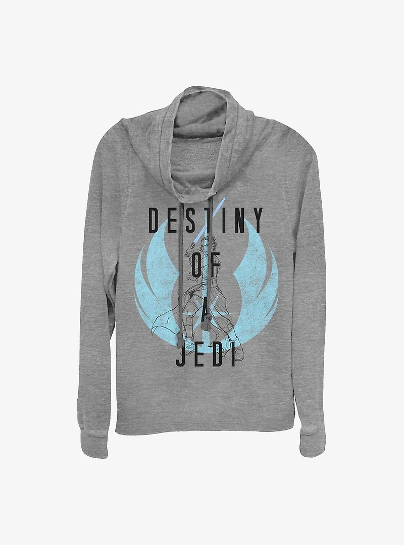 Star Wars Episode IX: The Rise Of Skywalker Destiny A Jedi Cowl Neck Long-Sleeve Womens Top