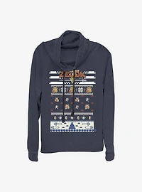 Nintendo The Legend Of Zelda Video Game Cowlneck Long-Sleeve Girls Top
