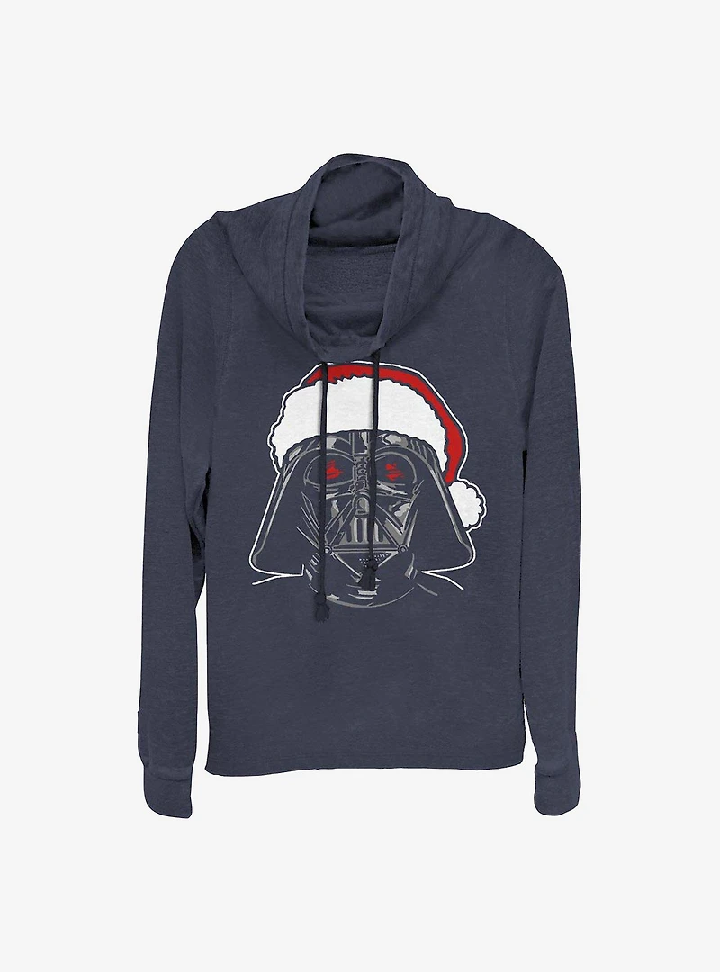 Star Wars Santa Darth Cowlneck Long-Sleeve Girls Top