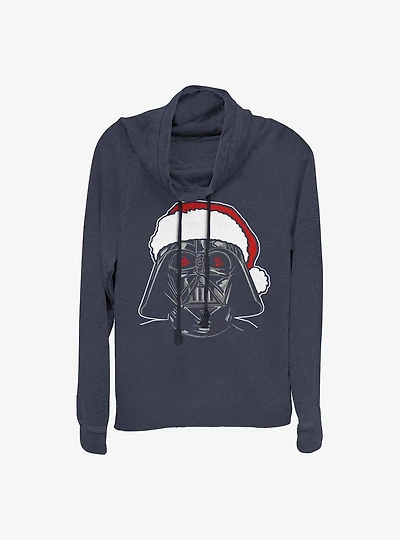 Star Wars Santa Darth Cowlneck Long-Sleeve Girls Top