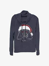 Star Wars Santa Darth Cowlneck Long-Sleeve Girls Top