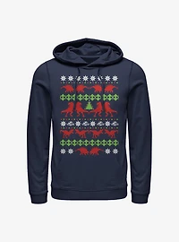 Jurassic Park Ugly Holiday Hoodie