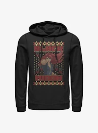 Marvel Black Widow Ugly Holiday Hoodie