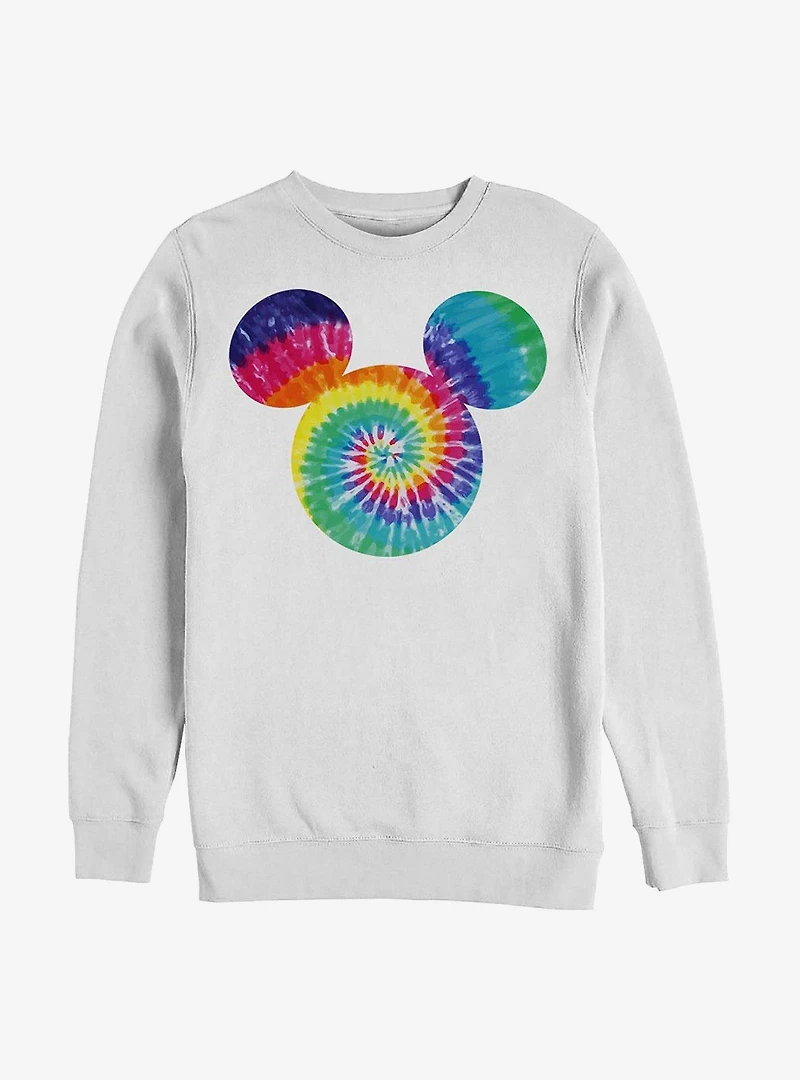 Disney Mickey Mouse Tie Dye Fill Crew Sweatshirt