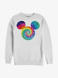 Disney Mickey Mouse Tie Dye Fill Crew Sweatshirt