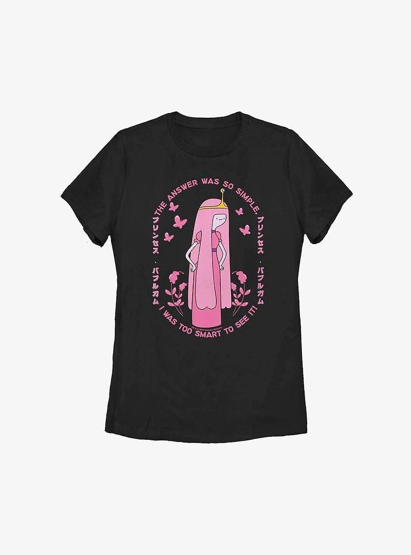 Adventure Time Princess Bubblegum Too Smart Womens T-Shirt