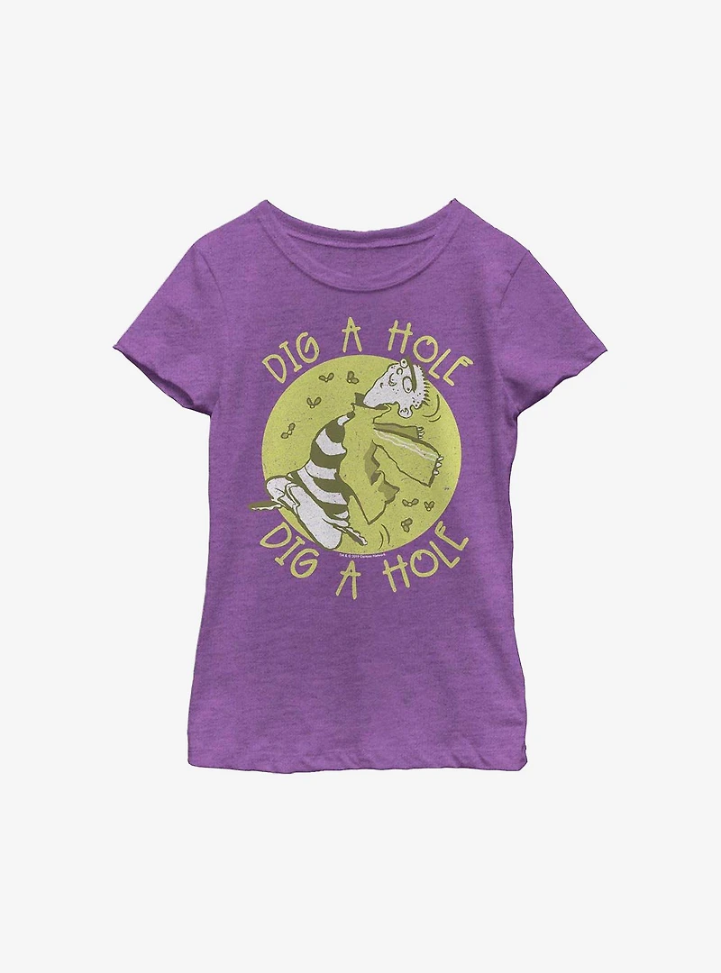 Ed, Edd N Eddy Dig A Hole Youth Girls T-Shirt
