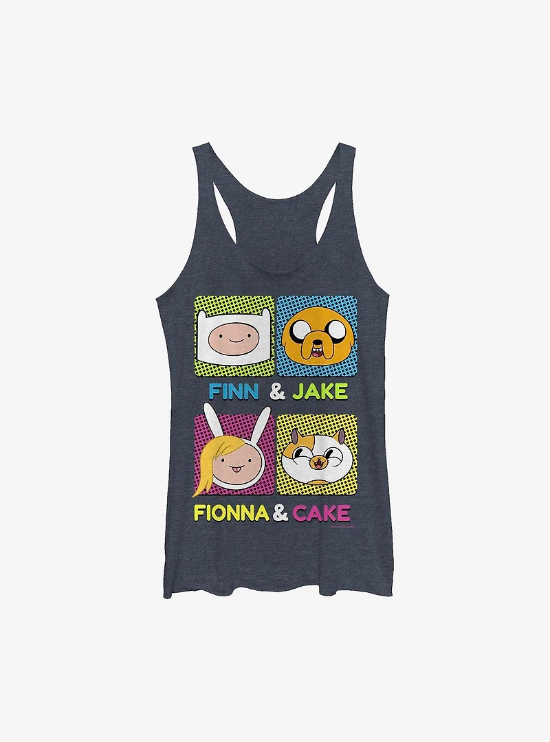 Adventure Time Finn Fionna Cake Jake Womens Tank Top