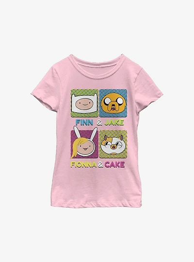 Adventure Time Finn Fionna Cake Jake Youth Girls T-Shirt