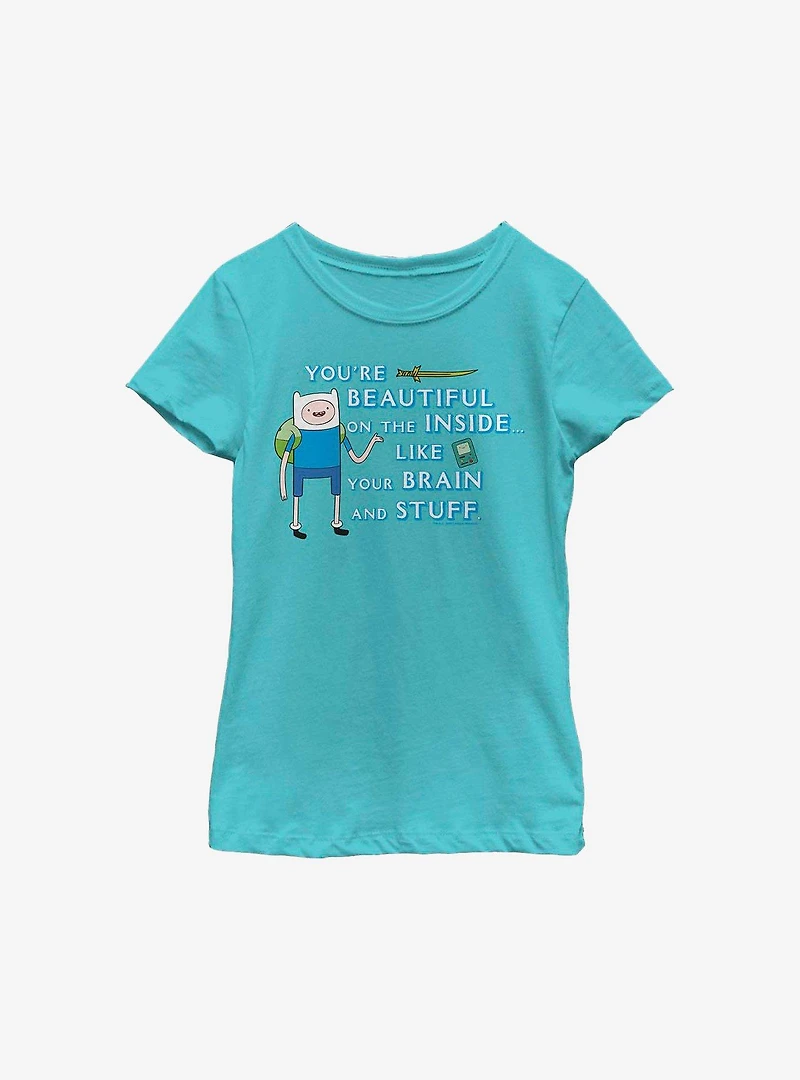 Adventure Time Finn You're Beautiful Youth Girls T-Shirt